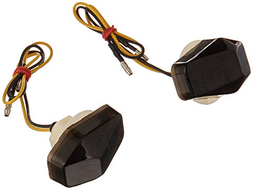 Krator Motorcycle LED Flushmount Turn Signals Smoke Flush Mount Indicators Signals Compatible with 2000-2008 Suzuki GSXR 600 750 1000 1200 SV1000 BANDIT
