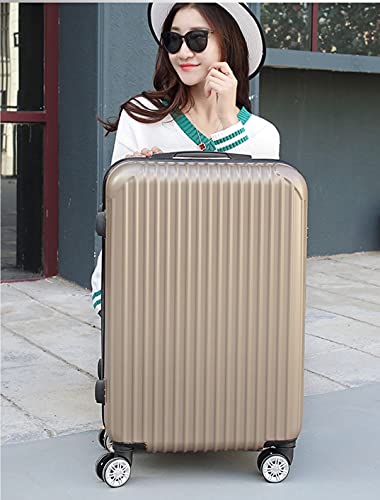 Star river Luggage, trolley case, pink, silver, red, black brown, 20 inches, 22 inches, 24 inches, 26 inches, with 4 sets of rotating wheels, combination lock, telescopic rod, zipper, PC+ABS, 24in3