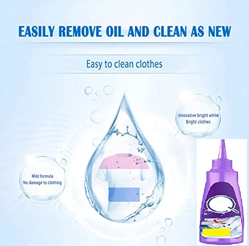 Active Enzyme Clothing Stain Remover, 2023 New Active Enzyme Laundry Stain Remover - White Shirt Guardian, Clothes Stain Remover (2 Pcs) #TOP2