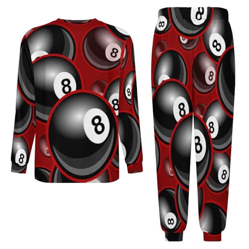 Pajama Set for Men Loungewear Long Sleeve Funny Comic Speech Bubble with Pockets Drawstring4