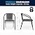 Flash Furniture 3-Piece Patio Dining Set with Round Glass Metal Table and 2 Stackable Rattan Chairs, Indoor/Outdoor Bistro Table and Chairs Set, Gray