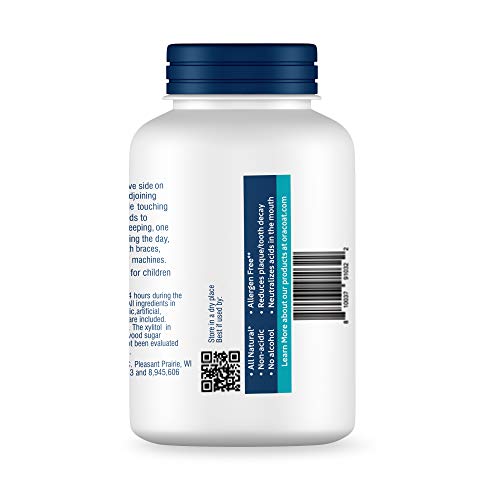 Oracoat Xylimelts Dry Mouth Relief Oral Adhering Discs Slightly Sweet With Xylitol, For Dry Mouth, Stimulates Saliva, Non-Acidic, Day And Night Use, Time Release For Up To 8 Hours, 230 Count #TOP4