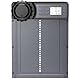 CHAMUTY Aluminum Automatische Hühnerklappe Batterie, Hühnerklappe Automatisch mit Wasserdicht Großes Display, Timer, Manuelle, Elektrische Hühnerklappe Hühnertür, Intelligenter Einklemmschutz, Grau