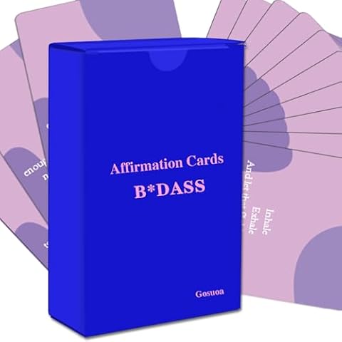 Gosuoa Affirmation Cards for Women,54 Daily Affirmation Cards Inspirational & Motivational Cards Birthday Gifts for Women Cover