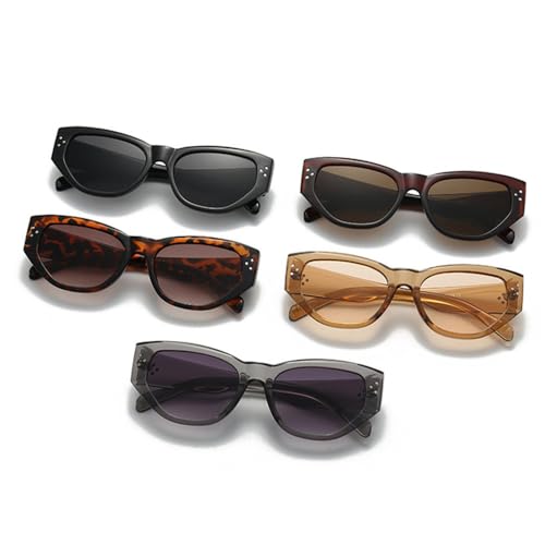 Lunettes de soleil œil de chat UV400 punk mixtes pour course à pied - 5