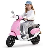 24V Ride on Moped Scooter, Kids Electric Motorcycle for Ages 3-6