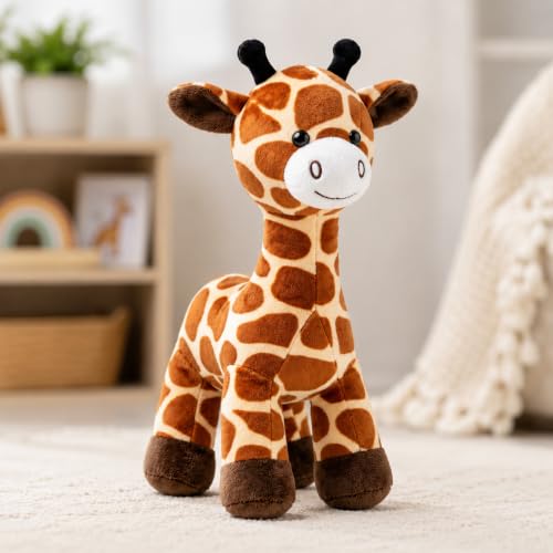 AWSR Giraffe Plush Toy 25 cm | Soft Stuffed Animal for Kids, Toddlers & Babies | Cute Giraffe Soft Toy for Boys & Girls | Playroom Decor & Gift