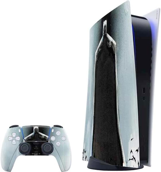 Skinit Decal Gaming Skin Compatible with PS5 Digital Edition Bundle - Officially Licensed DC Comics Batman Holding Batarang Art Design