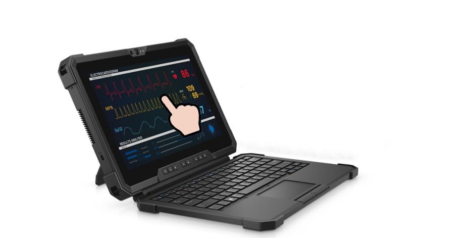 Dell Latitude 7220 Rugged Extreme Laptop (Renewed) | 11.6" FHD Touchscreen Tablet PC, Quad Core i5-8365U, 16GB RAM, 256GB SSD, UK QWERTY Layout, Type-C, Windows 11 Pro