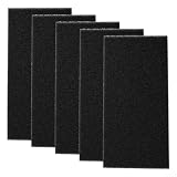 BEAZOOM Confezione da 5 filtri in spugna in schiuma compatibili con asciugatrici DE82ILA/G, DE83/I, DE83ILA/GI, parte di ricambio 28 x 13,6 x 1,9 cm, nero