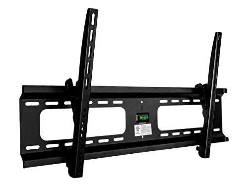 Monoprice Stable Series Extra Wide Tilt TV Wall Mount Bracket for TVs 37in to 70in Max Weight 165 lbs VESA Patterns Up to 800x400 UL Certified Black