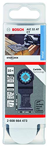 Bosch Professional 10 Stück Tauchsägeblatt AIZ 32 MetalMax (für gehärtetes Metall, Starlock, 40 x 32 mm, Zubehör Multifunktionswerkzeug)