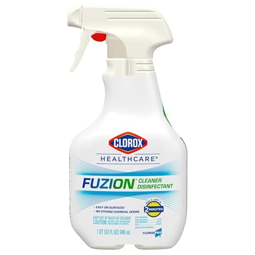 CloroxPro Healthcare Fuzion Cleaner Disinfectant Spray, Healthcare Cleaning and Industrial Cleaning, Clorox Disinfecting Spray, 32 Ounces - 31478
