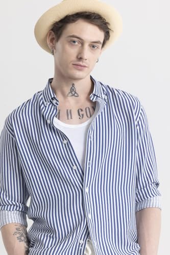 Image of SNITCH Stripehaven Mauve Stripe Shirt