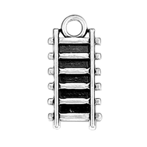 Auntie's Treasures Sterling Silver Womens 24" 1mm Box Chain Diesel Or Coal Fired Locomotive Train Tracks Pendant Necklace