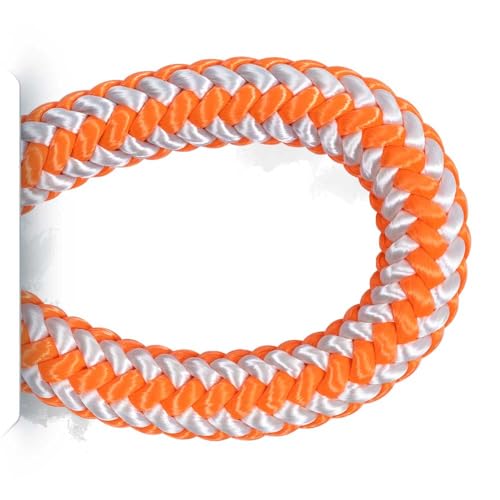 Pelican Rope 16-Strand 1/2 in (12.7 mm) Arborist-16™ Rope - 5400 lbs MBS - Static Climbing Rope - Rescue Operations - High Visibility - 200 ft - Tight Spliced Eye - Orange/White - Made in The USA