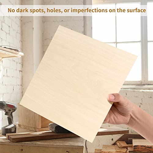Dofiki 15 Piece Basswood Sheet 3Mm Plywood 1/8”X15.7”X15.7” Wood Sheet For Laser Cutting Engraving Wood Burning Crafting 15.7 Inch Unfinished Bass Wood Sheets 400X400X3Mm Craft Plywood #TOP2