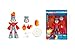 Jada Toys Mega Man FIRE Man Figure (11.5 cm) - Movable Collectible and Action Figure from The Megaman Video Game Series with Alternative Head, Hands and Accessories, for Fans and Collectors from 13