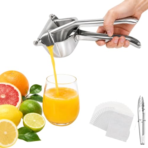 HOREAOYI Lemon Squeezer, Stainless Steel Orange Juice No Pulp Juicer Press by HOREAOYI - Used condition - US$12.16