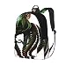 Green Monster Tentacled Horreur Créature Mer Alien Cthulhu Sac à dos unisexe léger résistant à l'eau Sac à dos décontracté pour ordinateur portable 15" pour garçons filles hommes et femmes