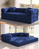 NNQ 79' Futon Sofa,Convertible Sofa Bed,Boneless Couches for Living Room
