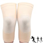 SOCLING Bamboo Knee Compression Sleeve, Bamboo Knee Support for Night Sleep, Osteoarthritis Knee Support, Unisex Bamboo Charcoal Elastic Knee Brace Kneecap Protective Pads Support-Gray