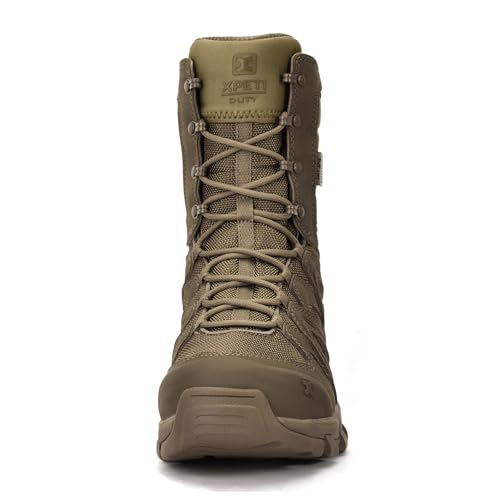 XPETI DUTY Men's X-FORCE 8'' Leather Military Boots Waterproof Tactical Boots2