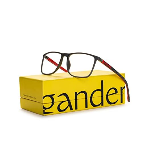 Gander Blue Light Blocking Gaming Glasses for Men/Women. Cool Sporty Style with Adjustable Spring Hinges + Lightweight TR90 Polycarbonate Frame. Prevent Strain During Computer & Screen Time.