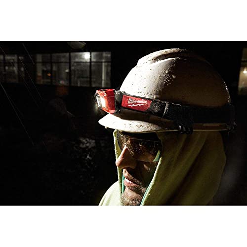 Milwaukee 2104 Spot Flood 450 Lumens Adjustable Hard Hat Headlamp Light #TOP22
