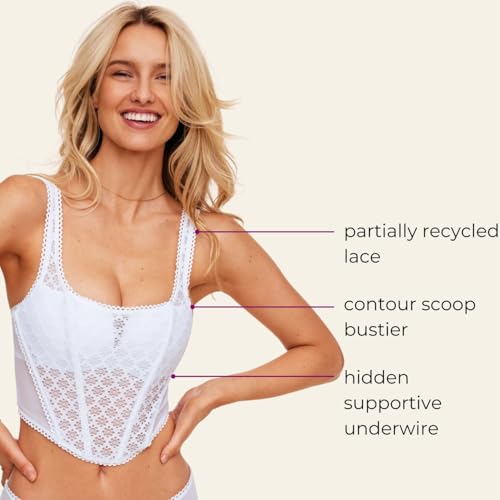 Adore Me Roxi Corset - 30A-38DD Underwire, Bustier Corset Lingerie, Lace Corset Tops For Women With Adjustable Straps2