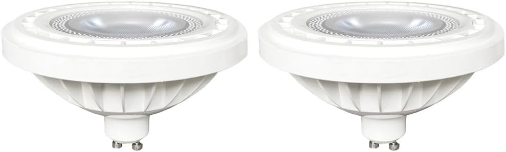 LED 12W AR111 GU10 LED Bulbs, 100W AR111 Halogen Flood Light Equivalent, 4000K Daylight White 120V Recessed Spotlight Track Light, 2 Pack (4000K-Daylight White, 12W)