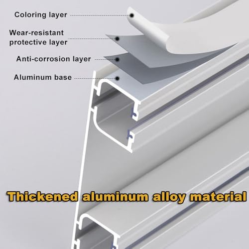 Riel para cortina de techo doble resistente para separar estancias y salones 5