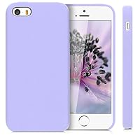 kwmobile Handyhülle für Apple iPhone SE (1. Gen. 2016) / iPhone 5 / 5S Hülle - Case Silikon - Kabelloses Laden - Schutzhülle Cover in Lavendel – Ansicht 5