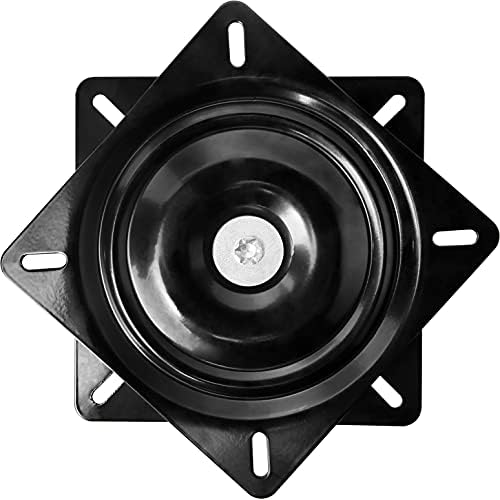 MySit 6.25" Bar Stool Swivel Plate Replacement,Square Swivel Mechanism for Recliner Chair or Furniture,Rotating Seat Swivel Base,Ball Bearing Swivel Boat Seat
