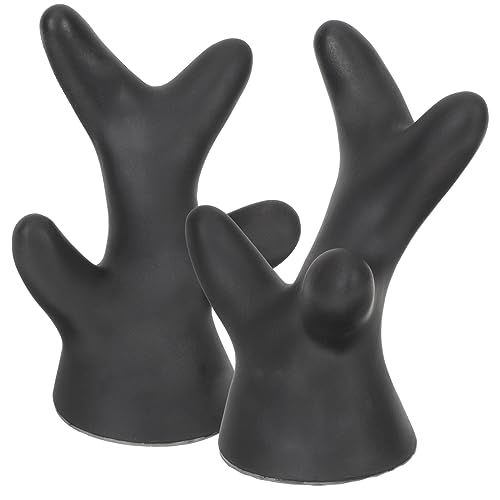 HEALEEP 2 Piezas De Casco con Cuernos Brillantes Accesorio para Casco Alas Diadema Orejas De Gato Tapas De Válvula para Casco Disfraz De Gel De Sílice Negro