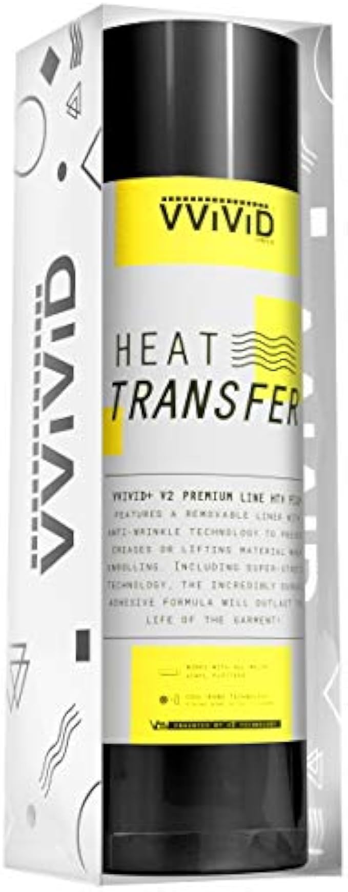VVIViD V2 Powerplay Premium Line HTV Heat Transfer Vinyl Film (Black, 1ft x 150ft)