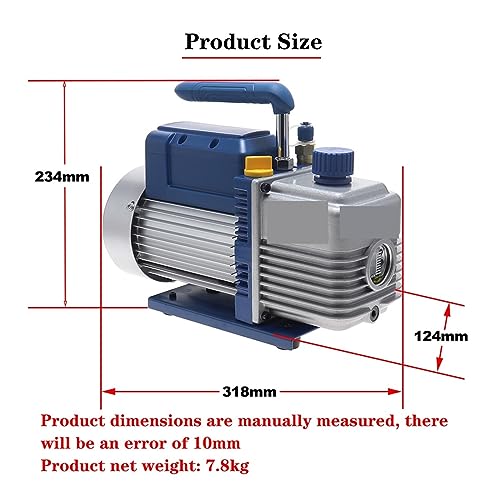 Bomba de vacío para refrigeración FY-2C-N, 2 L, 7,2 m3/h, 250 W, herramientas mini para reparación de aire acondicionado, para industria electrónica y laboratorio miniatura 3