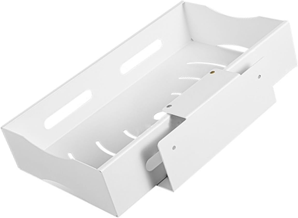 under Sink Cabinet Organizer Telescopic Kitchen Rack Slide-out Shelves Bathroom Storage for Dish Soap Sponges and Kitchen Utensils