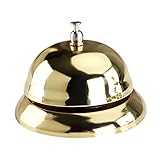 TEHAUX 金属製カスタマーサービスベル 卓上クラシック受付ベル 明瞭な音響 ホテルキッチンバー向け サービス応答用 スタイル指定不可