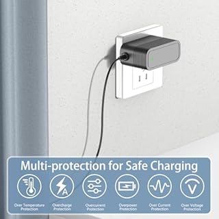 Charger for Homeika Cordless Vacuum, AC Adapter Compatible with Homeika H320 H 320 22.2V 2200mAh Li-ion Battery 200W 20Kpa Cordless Handheld Stick Vacuum