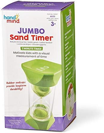 Learning Resources 93067 Jumbo Sand Timer (2-Minute), Green