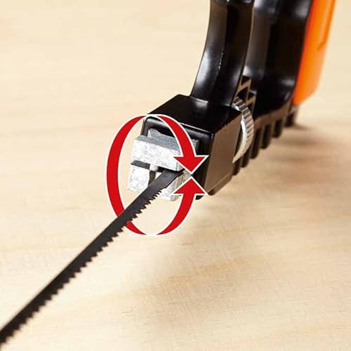 PROFI-PARTNER Universalsäge – Handsäge/Bügelsäge Set im Koffer, mit Zubehör, 5 x Multifunktionssägeblätter, Stahl Sägeblätter, Integrierter Glasschneider, für alle Materialien,Holz, Metall, Keramik