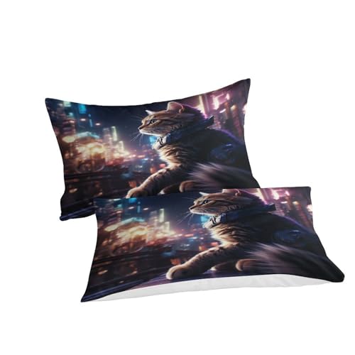 Parure de lit King IOFEER en microfibre premium finition effet coton - 6