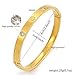18K Gold-Plated Bracelets for Women Friendship and Love Bangle Cubic Zirconia Stainless Steel Bracelets Waterproof Non-Tarnish Hypoallergenic Layered Stackable Jewelry Birthday or Mothers Day Gifts for Women (Cross Diamond)