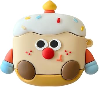 Cute Cover for Huawei Freebuds SE 2 Charger Case,3D Cartoon Shockproof Full Protective Earbuds Shell for Boys Girls Cake
