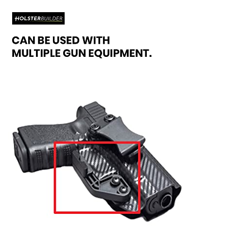 Holsterbuilder Modwing Holster Claw - Standard Concealment Wing For Iwb Holster - Gen 2 Concealed Carry Reversible Standard Bearing With Mounting Holes - Kydex Holster Claw With Hardware Kit #TOP3