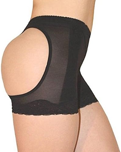 RUBII BUTT LIFTER GIRDLE BOY SHORT PANTY WITH OPEN HIP BLACK-SIZE M