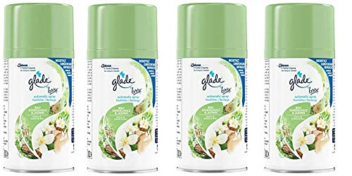 Glade by Brise Bali Lot de 4 recharges pour diffuseur de parfum en bois de santal et jasmin - 269 ml