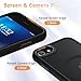 YENAPOON for iPhone SE Case 2022(3rd)/2020(2nd), iPhone 8/7 Case, with 1 Screen Protector, Matte Magnetic Slim Phone Cover, Support for Magsafe, Shockproof Protection Translucent Frosted Back,Black