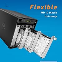 OWC ThunderBay 4 (0 TB) RAID-fähiges externes Speichergehäuse mit 4 Einschüben und 2 x TB3-Anschlüssen, mit Softraid für OWC, RAID 0/1/4/5/1+0 – Ansicht 3